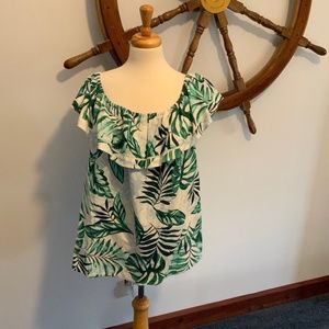 Tommy Bahama Linen Floral Top NEW